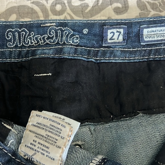 Miss Me ankle skinny size 27 - Picture 3 of 4
